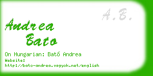 andrea bato business card