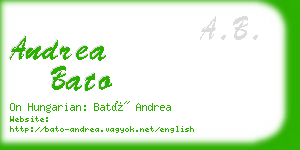 andrea bato business card